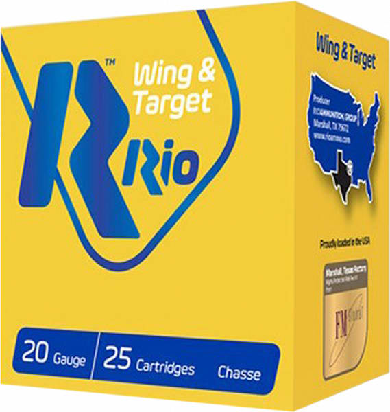8435101612043 ** Rio Wing & Target 20 Gauge Shotshells/4", 7/8 oz, ...