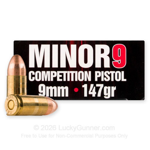 650911090135 Eley 9mm Ammo 147gr Full Metal Jacketed Ammunition - 5...