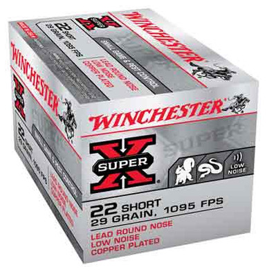 020892100114 Winchester Ammo X22S Super X 22Short 29gr Lead Round N...