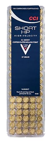 076683000286 CCI 0028 VNT Rimfire 22 Short 27 gr Copper Plated Holl...