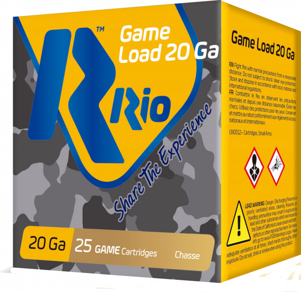 8435101623360 Rio Ammunition RC2075 Game Load 20Gauge 2.75" 1oz 7.5...