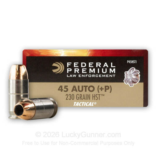 029465094485 45 Auto Federal +P 230 Gr HST (20 boxes of 50 Rnds) = ...