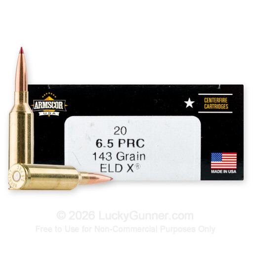 812285029467 6.5 PRC - 143 Grain ELD-X - Armscor USA - 20 Rounds