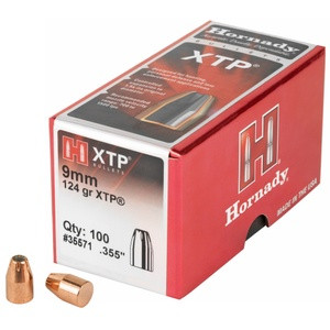 090255200225 Hornady 9mm Cal (.355 Dia) Reloading Bullets H35571 12...
