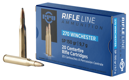 8605003812364 PPU PP2702 Standard Rifle 270Win 150gr Soft Point 20 ...