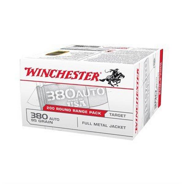 020892222472 Winchester USA .380 ACP 95 Grain Full Metal Jacket - 2...