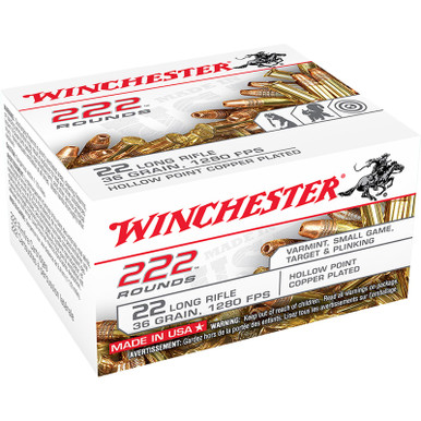 020892103467 Winchester Ammunition - 22 Long Rifle - 36 Grain Hollo...