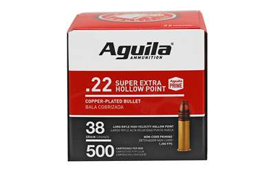 640420013145 Aguila 1B221118 Super Extra Rimfire 22 LR 38 gr Copper...