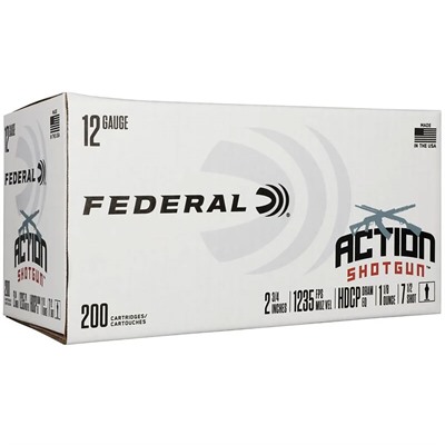 604544691344 Federal Action 12GA 2.75" Shotshells - #7.5 Lead Pelle...