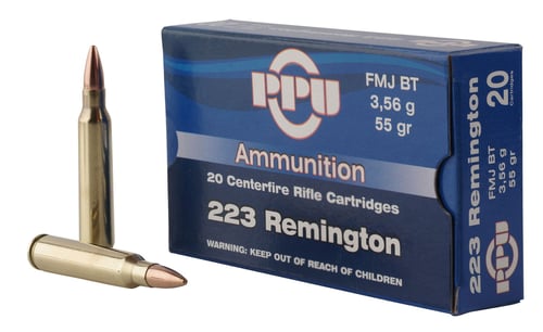 8605003817055 PPU PP223F1 Standard Rifle 223Rem 55gr Full Metal Jac...