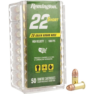 047700210025 Remington 22 Short Rimfire Ammunition .22 Short 29gr C...
