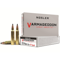 054041651394 Nosler 65139 Varmageddon 223 Rem 53 gr Flat Base Tippe...