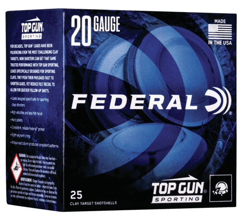 604544646498 ** Federal Top Gun 20 Gauge Shotshells" | 7/8 oz | 7.5...