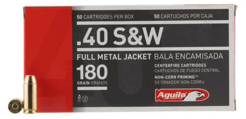 640420003092 Aguila 1E402110 40S&W 180gr Full Metal Jacket 50 Per B...