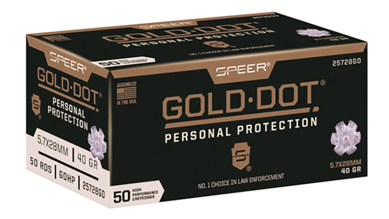 604544662375 ** Speer Gold Dot 5.7x28mm 40 Grain Jacketed Hollow Po...
