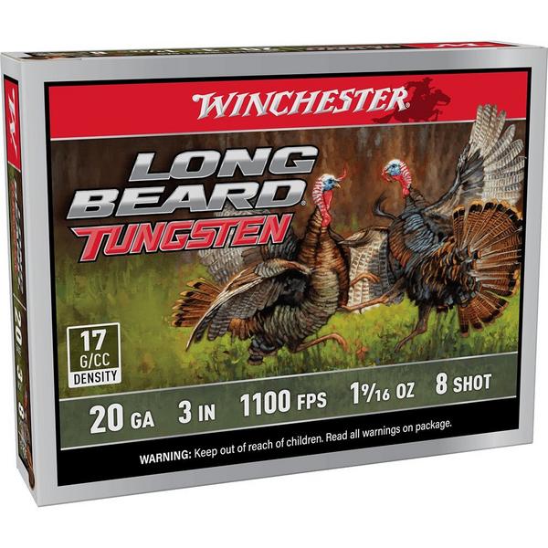 020892029873 WINCHESTER 20 GA 3" 8 LONG BEARD TS17 1-9/16 OZ 5RD/BX...