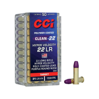 604544688870 CCI 954CC Clean-22 Hyper Velocity 22LR 31gr LN Purple ...