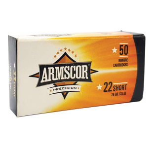 4806015501534 Armscor 22 SHORT 29GR SOLID POINT 500/BRICK