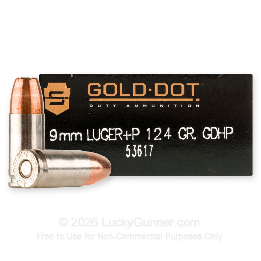076683536174 Speer Gold Dot LE Duty 9mm Ammo 124 Grain +P Jacketed ...