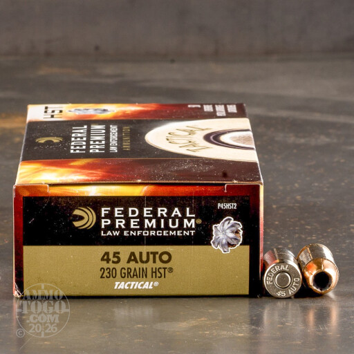 029465098070 45 Auto Federal 230 Gr HST Tactical Law Enforcement 50...