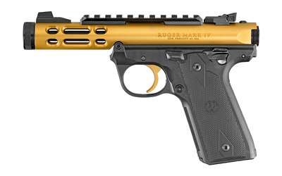 736676439263 RUGER MARK IV - 22/45 LITE .22LR Gold & Black Target P...