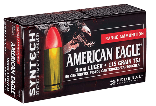 604544617412 Federal AE40SJ1 American Eagle Syntech Range 40S&W 165...