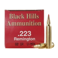 612710116027 Black Hills 223 Remington Ammo 60 Grain Hornady V-Max ...