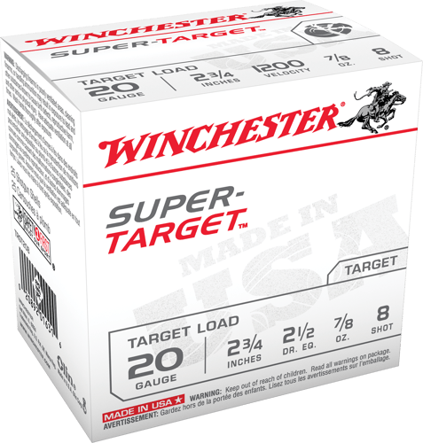 020892016316 Winchester Ammo TRGT208 Super-Target 20Gauge 2.75" 7/8...