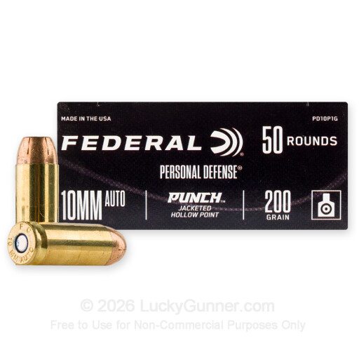 604544704365 Federal Personal Defense Punch Handgun Ammunition 10mm...