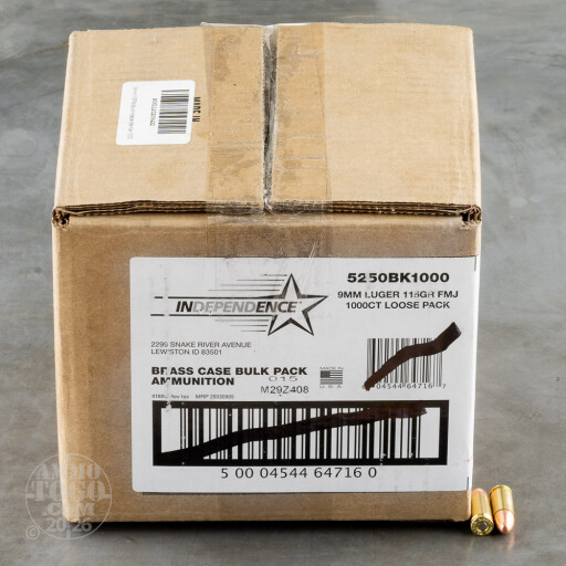 604544647167 Federal - Independence - 9mm - 115 Grain - FMJ - Bulk ...