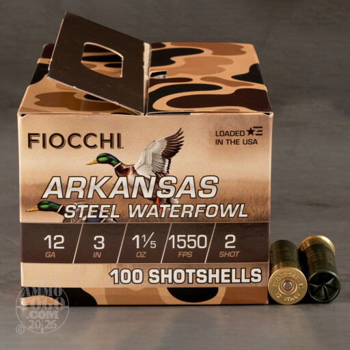 762344866598 Fiocchi 123ADS2 12Gauge 3" 1 1/5oz 2Shot 100 Per Box/2...