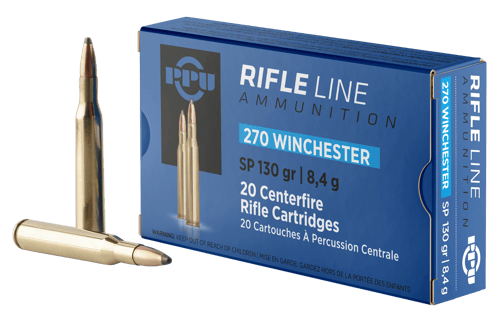 8605003812357 PPU PP2701 Standard Rifle 270Win 130gr Soft Point 20 ...