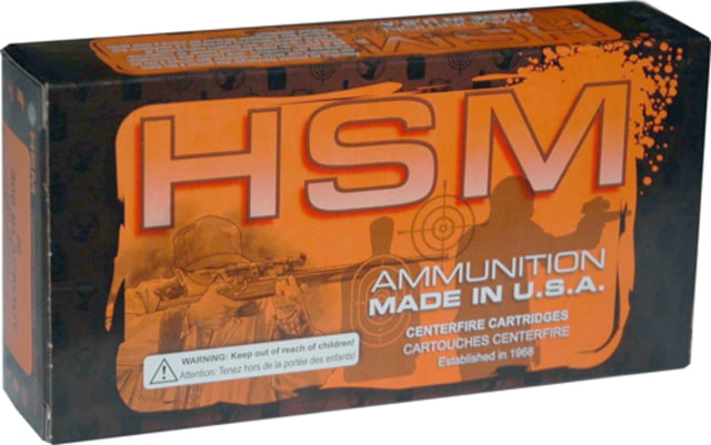 810742027063 HSM .223 Rem 52gr Match HPBT Rifle Ammo - 50 Rounds