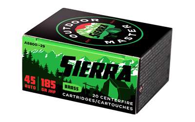 092763600153 SIERRA OUTDOOR MASTER 45ACP 185GR JACKETED HOLLOW POIN...