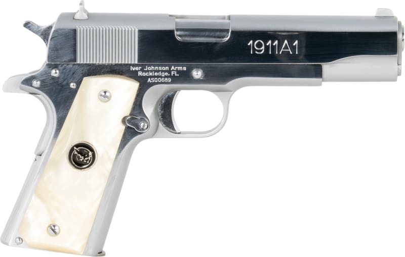 796167791911 Iver Johnson Arms 1911A138CHRWP 38 Super 8+1 5" Stainl...