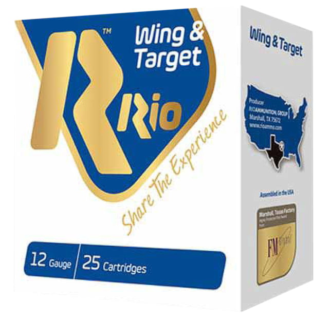 8435101618830 Rio Ammunition WT2875 Wing & Target 12Gauge 2.75" 1oz...