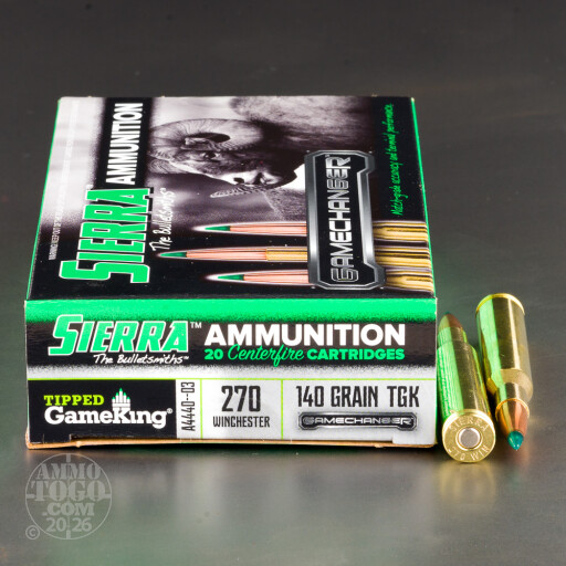 612710134373 Sierra GameChanger .270 Winchester Ammunition 20 Round...