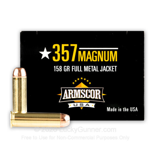 812285020075 ** ARMSCOR .357 Magnum 158 Grain Full Metal Jacket Amm...