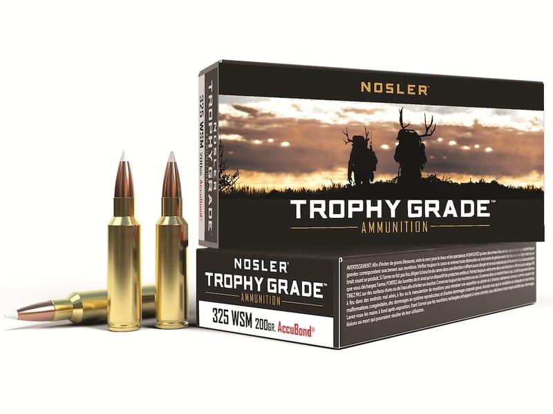 054041600774 Nosler Trophy Grade Rifle Ammunition 325 WSM 200 gr. A...