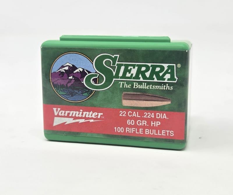 092763013755 Sierra 22 Cal (.224 Dia) Reloading Bullets Varminter S...
