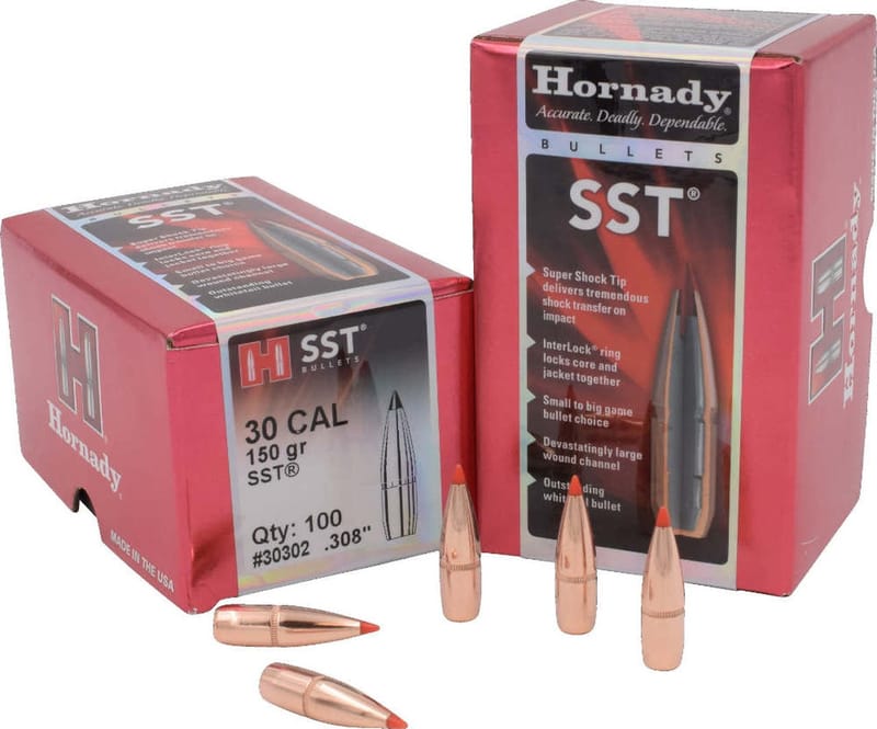 090255230307 Hornady 30 Cal (.308) 150gr SST Projectiles #30302 - 1...