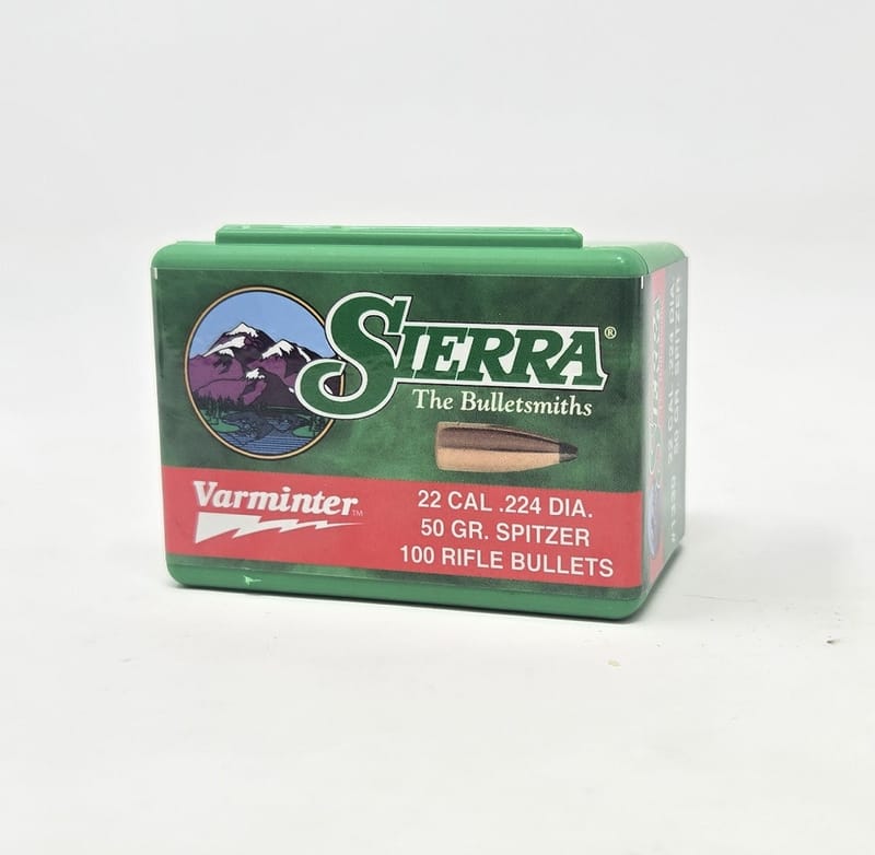 092763013304 Sierra 22 Cal (.224 Dia) Reloading Bullets Varminter S...