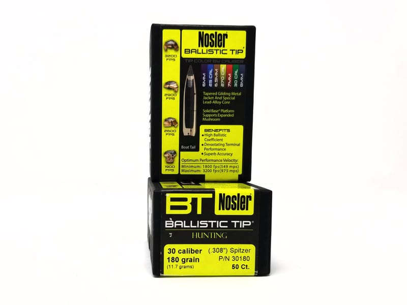 054041301800 Nosler Ballistic Tip Hunting Rifle Bullets .30 cal .30...