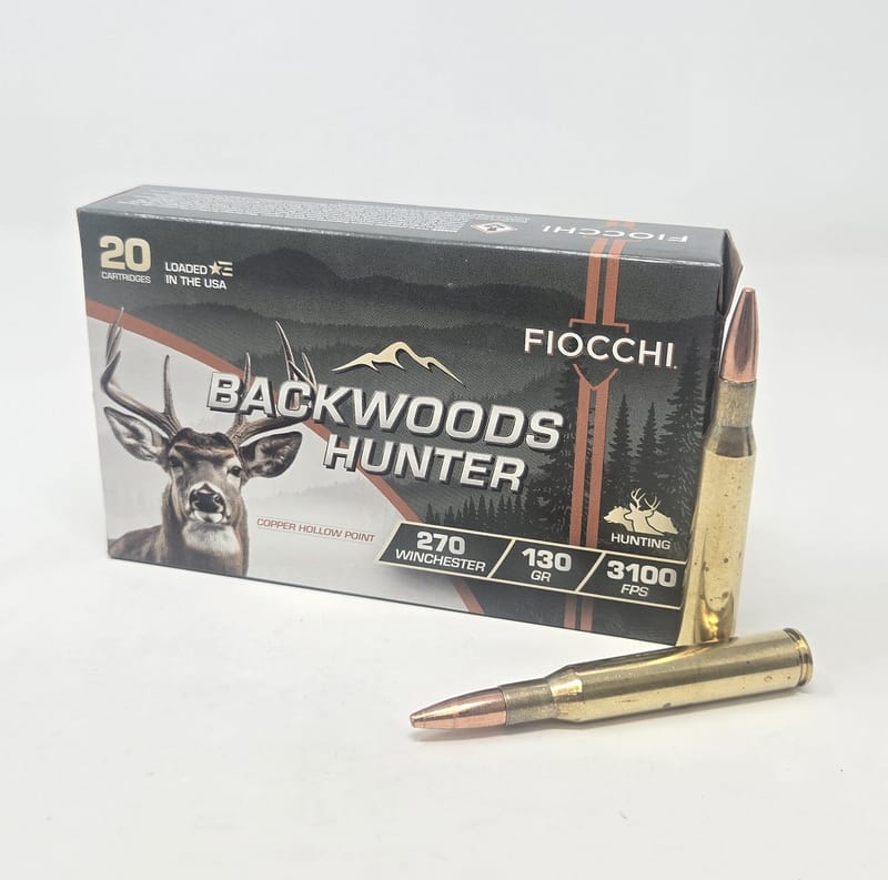 762344713984 Fiocchi 270BHC Backwoods Hunter 270Win 130gr Copper Ho...