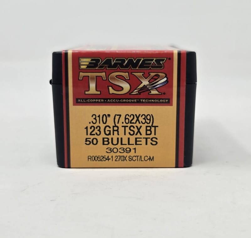 716876310128 Barnes 7.62x39mm (.310 Dia) Reloading Bullets Copper T...
