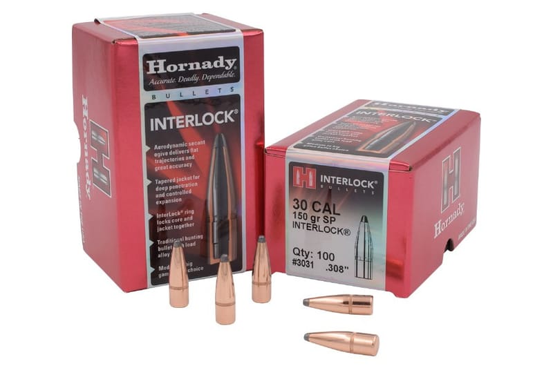 090255230314 Hornady 30 Cal (.308 Dia) Reloading Bullets H3031 150 ...