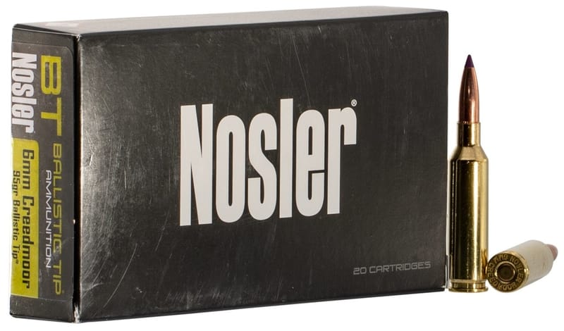 054041400527 Nosler 6mm Creedmoor Ammunition 40052 95 Grain Ballist...