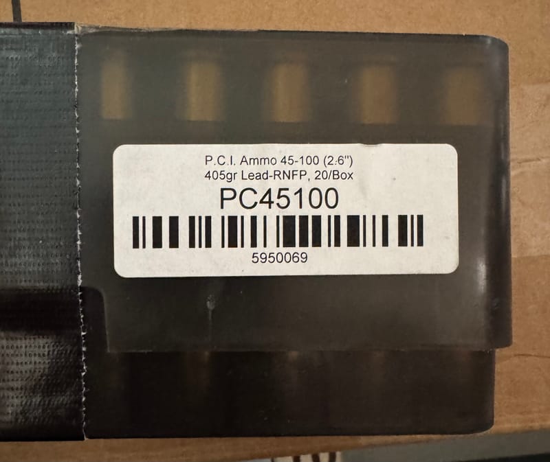 8887777700000 PCI 45-100 405gr Round Nose Flat Point