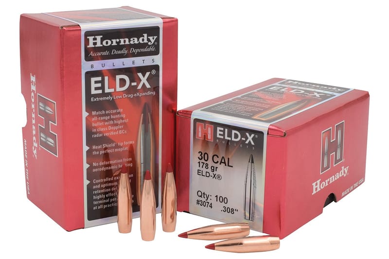 090255230741 Hornady 3074 ELD-X 30 Cal .308 178 gr Extremely Low Dr...