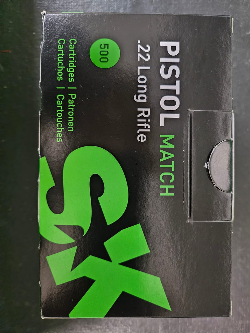 402304542145 SK Pistol Match Ammunition 22 Long Rifle 40 Grain Lead...